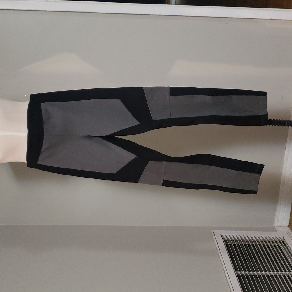 BCBG Gray & Black Leggings